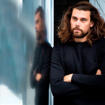 Толстовка мужская "Croazia", черный, M, 60% хлопок, 40% полиэстер, 280 г/м2