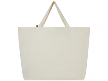 Переработанная эко-сумка Cannes плотностью 200 г/м2 вторичной переработки - Натуральный