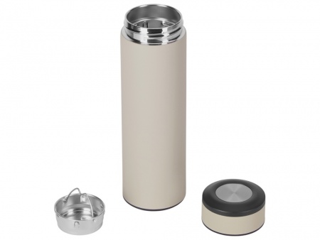 Термос «Confident» с покрытием soft-touch 420мл, бежевый