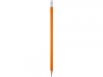Карандаш деревянный COUVET с ластиком, апельсин