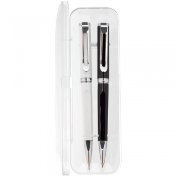 Набор Phase: ручка и карандаш, черный с белым