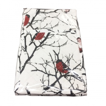 Подарочный набор  для кухни  "Снегири",хлопок 100%, передник и прихватки