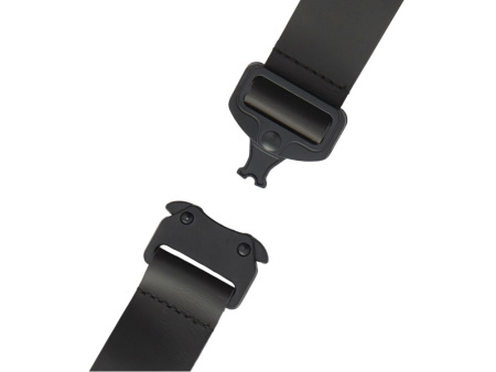 Отстегивающийся брелок-ремувка из эко-кожи "Ninja", черный