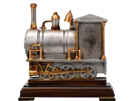 Погодная станция «Паровоз», бронза с чернением