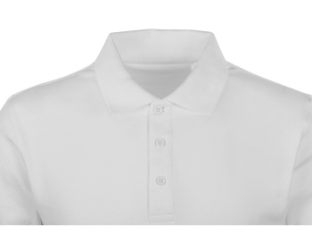 Поло с эластаном «Chicago», 200гр пике, белый