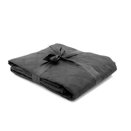 Плед KONJOR, черный,  микрофибра, 130 x 160  cm