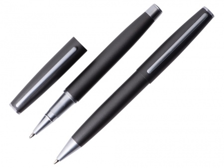 Сет ручек "Roosevelt" шариковая и роллер, цвет оружейной стали