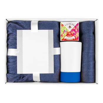 Подарочный набор WARM JOURNEY: коробка, плед, кружка, чай по-алтайски