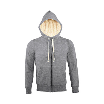 Толстовка "Sherpa", серый меланж_XS, 80% хлопок, 20% полиэстер, мольтон 280м/г2
