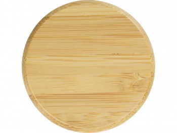 Стеклянная бутылка с бамбуковой крышкой «Foggy», 600мл, белый