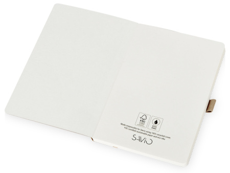 Блокнот "Sevilia Soft", гибкая обложка из крафта A5, 80 листов, крафтовый/бежевый