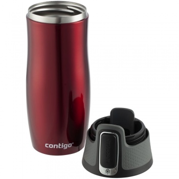 Термостакан Contigo West Loop, вакуумный, красный