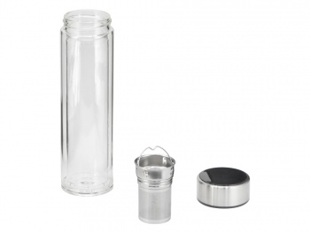 Стеклянный термос с индикатором температуры "Tapp", 500 мл, серебристый