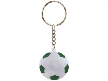 Футбольный брелок Striker, белый/зеленый