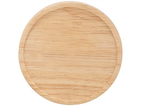 Керамическая чашка Hearth с деревянной крышкой-костером, черный/лайм