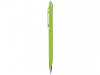 Ручка-стилус шариковая "Jucy Soft" с покрытием soft touch, зеленое яблоко (Р)