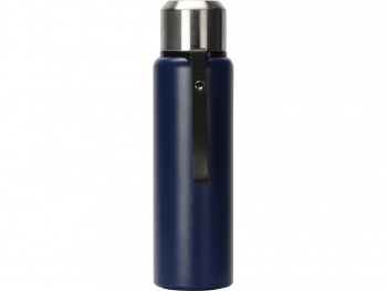 Вакуумный термос "Story" c покрытием powder, темно-синий