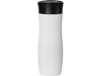 Вакуумная термокружка с кнопкой Streamline, Waterline, soft-touch, белый
