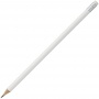 Карандаш простой Hand Friend с ластиком, белый