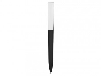 Ручка пластиковая soft-touch шариковая «Zorro», черный/белый