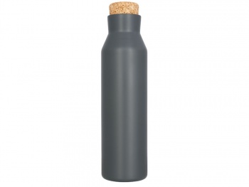Вакуумная изолированная бутылка с пробкой, серебристый