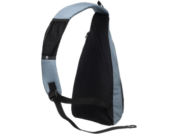 Рюкзак TORBER с одним плечевым ремнем, черный/серый, полиэстер/добби, 25x15x45 см, 7 л