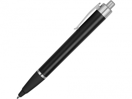 Ручка пластиковая шариковая «Glow», черный/серебристый (Р)