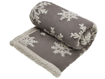 Плед Snowflake новогодний