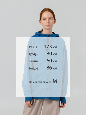 Толстовка унисекс Kosmos 1.0, синяя