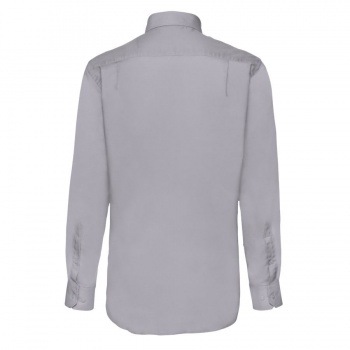 Рубашка "Long Sleeve Oxford Shirt", светло-серый_XL, 70% х/б, 30% п/э, 135 г/м2 Рубашка "Long Sleeve Oxford Shirt", светло-серый_XL, 70% х/б, 30% п/э, 135 г/м2