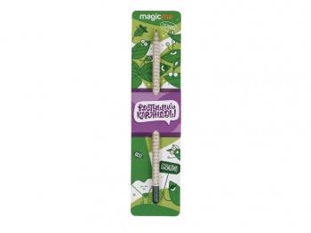 Растущий карандаш с семенами базилика