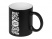 Кружка с покрытием для гравировки «Subcolor BLK», черный/белый (Р)
