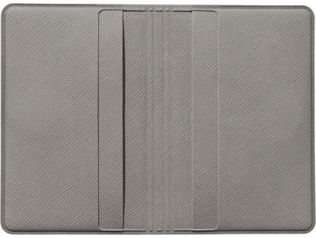 Футляр-книжка на 4-е карты с RFID "Favor", серый
