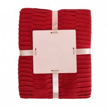 Плед "Wave", красный, акрил 100%, 180гр/м2, 130*150 см