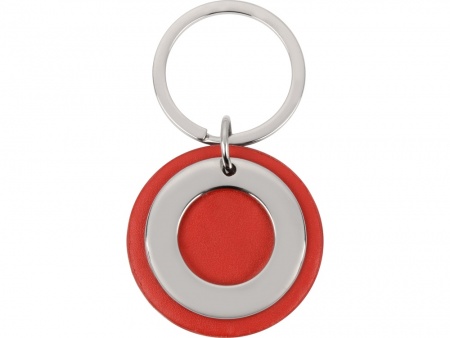 Брелок "Корал-Спрингс", красный/серебристый