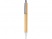 Ручка шариковая TUCUMA с корпусом из бамбука, бежевый/серебристый