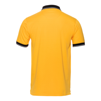 Рубашка поло мужская STAN с контрастными деталями хлопок/полиэстер 185, 04С, Жёлтый,  (12/1)  (52/XL)