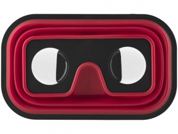 Складные силиконовые очки виртуальной реальности, красный/черный