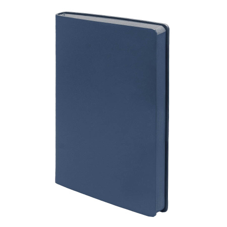 Бизнес-блокнот "LADY", формат А5, темно-синий, блок в клетку