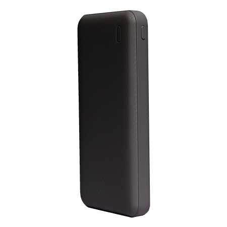 Универсальный аккумулятор Rib 10 (10000 мАч), черный, 13,5х6.8х1,5 см