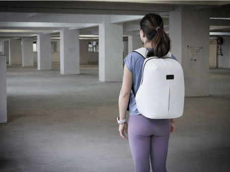 Рюкзак с защитой от краж "Phantom Mini", белый