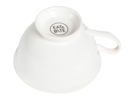 Чайная пара с золотой каймой, 200мл