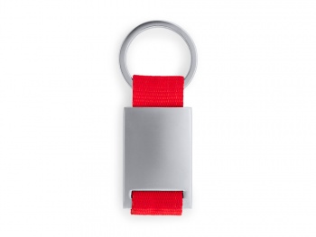Брелок MINERAL, серебристый/красный
