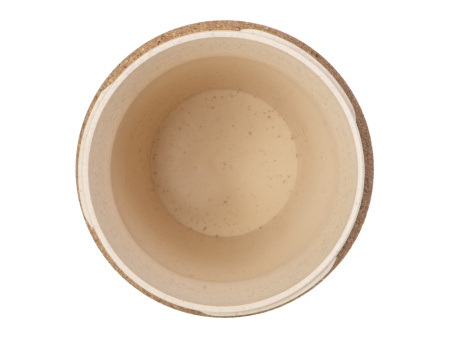 Стакан из пшеничного волокна с двойными стенками "Pino", красный