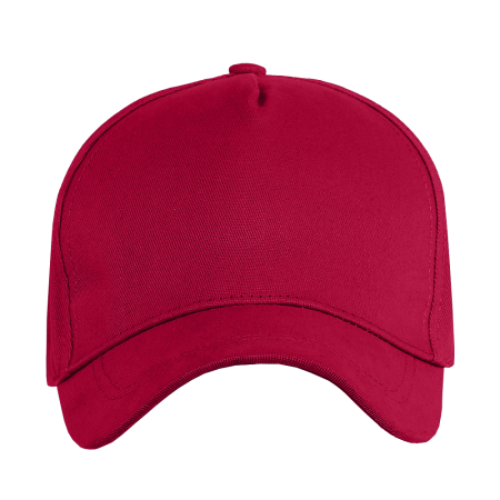Бейсболка STAN 5 клиньев хлопок 260, 12, Бордовый,  (66)  (56-58/ONE SIZE)