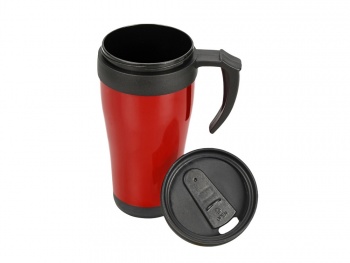 Кружка с термоизоляцией "Silence" 350мл, красный