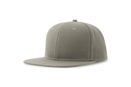 Бейсболка "SNAP BACK-S", 6 клиньев, пластик. застежка, серый, 100% перераб. полиэстер, 300 гр/м2