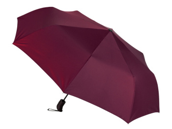 Подарочный набор с зонтом и термобутылкой в шопере, бордовый