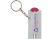 Брелок-держатель для монет "Allegro" с фонариком, фуксия/серебристый