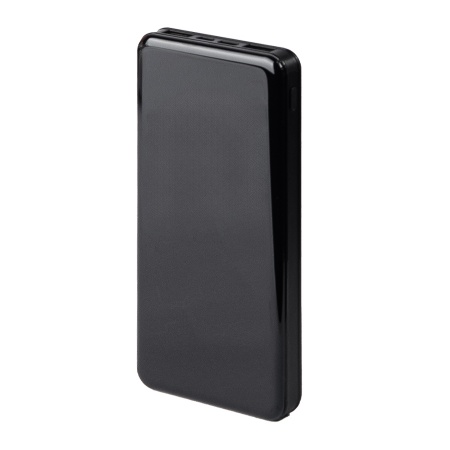 Универсальный аккумулятор Sleek 10 (10000 мАч), черный, 14х6.8х1,5 см